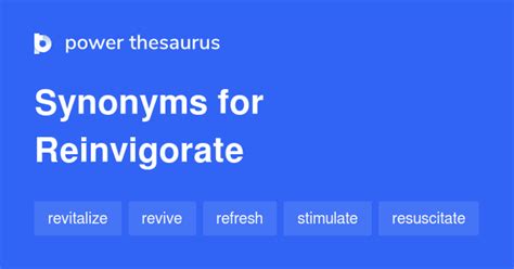 reinvigorate synonym|another word for invigorate.